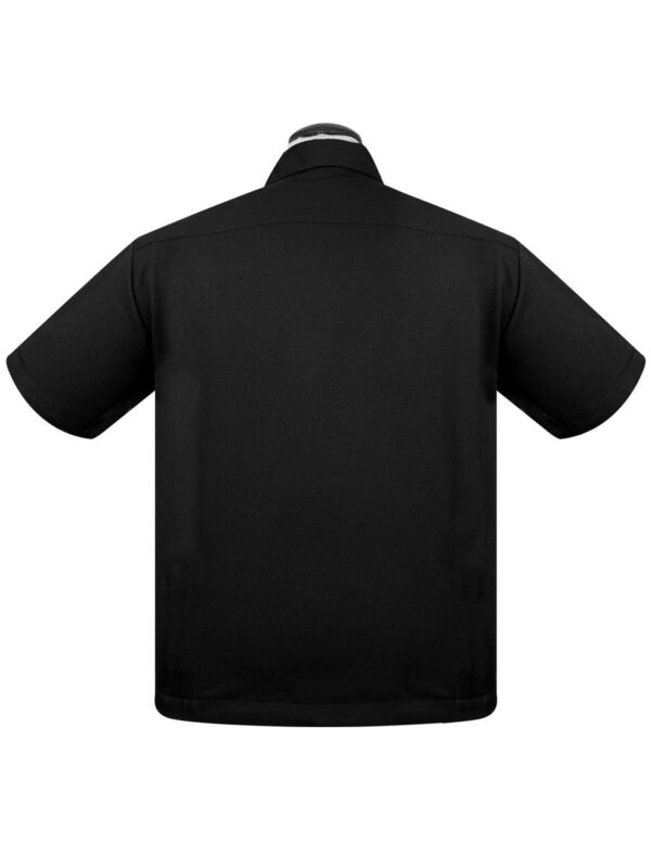 PopCheck Blank Bowling Shirt in Black
