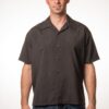 PopCheck Blank Bowling Shirt in Black