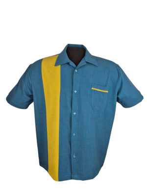 CU37057PacMustFrontEdit_088f2c41-f741-4156-8851-935cabe40719.png PopCheck Single Panel Bowling Shirt in Pacific/Mustard